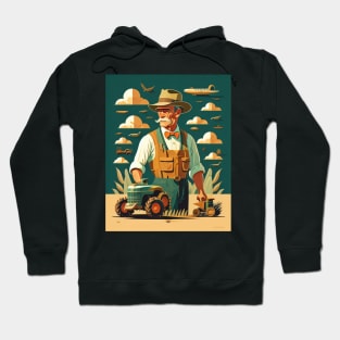 Great farmer with his tractor Hoodie